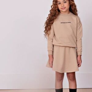 Tan Little Girls Skirt